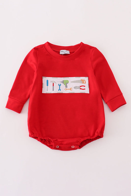 Red toolbox embroidery bubble