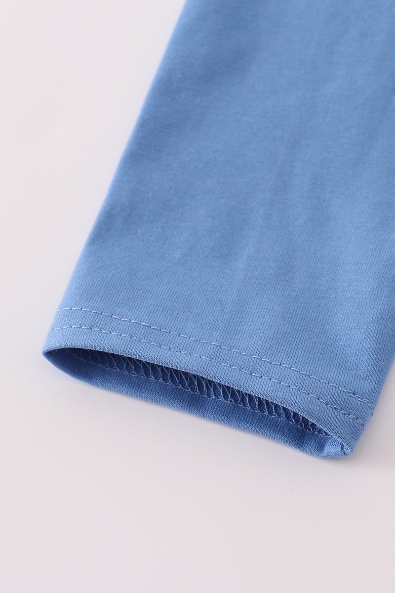 Blue fire fighter top