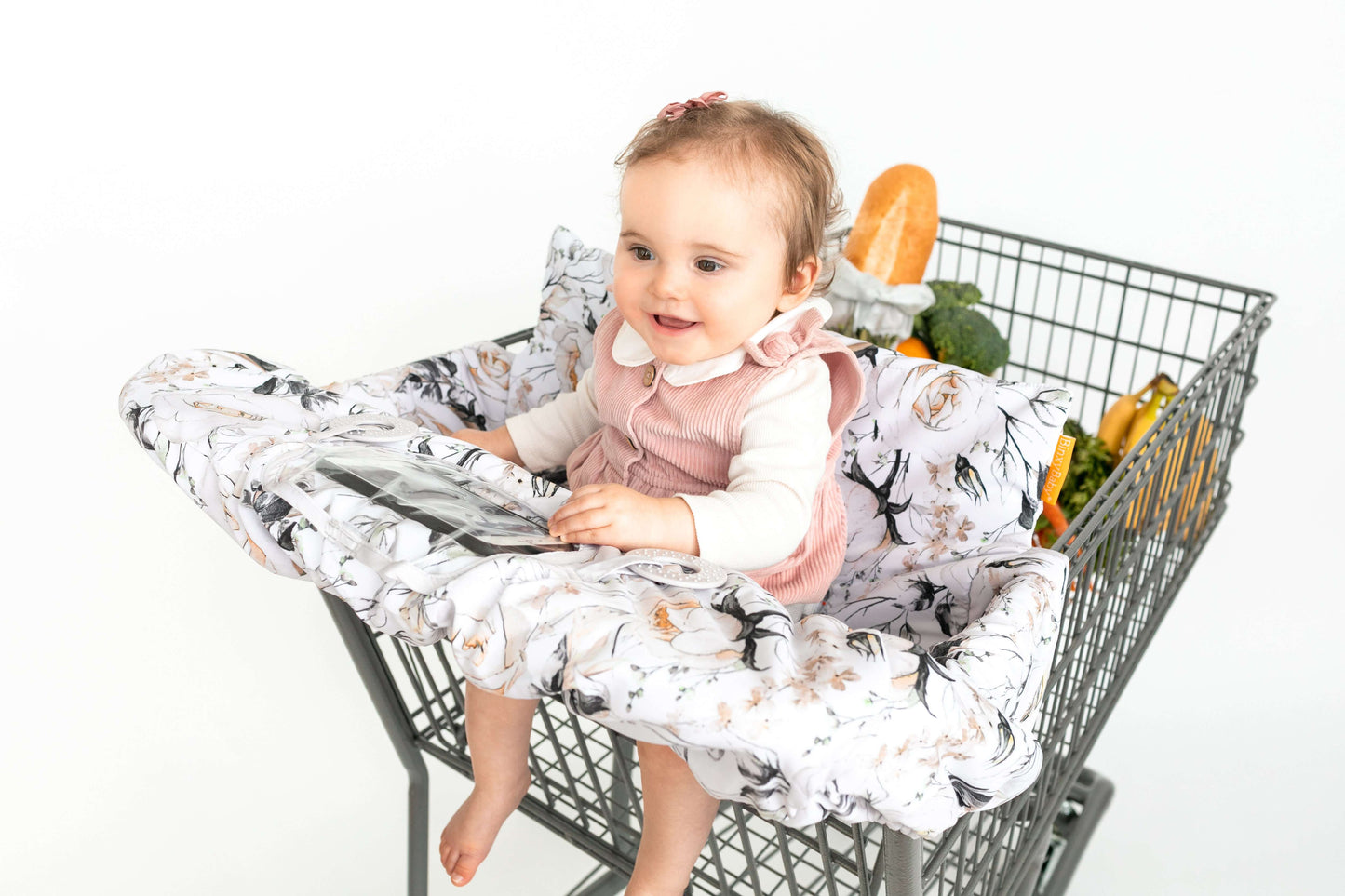 Baby Shopping Cart Cover | Coming Up Roses Beautiful Floral Print