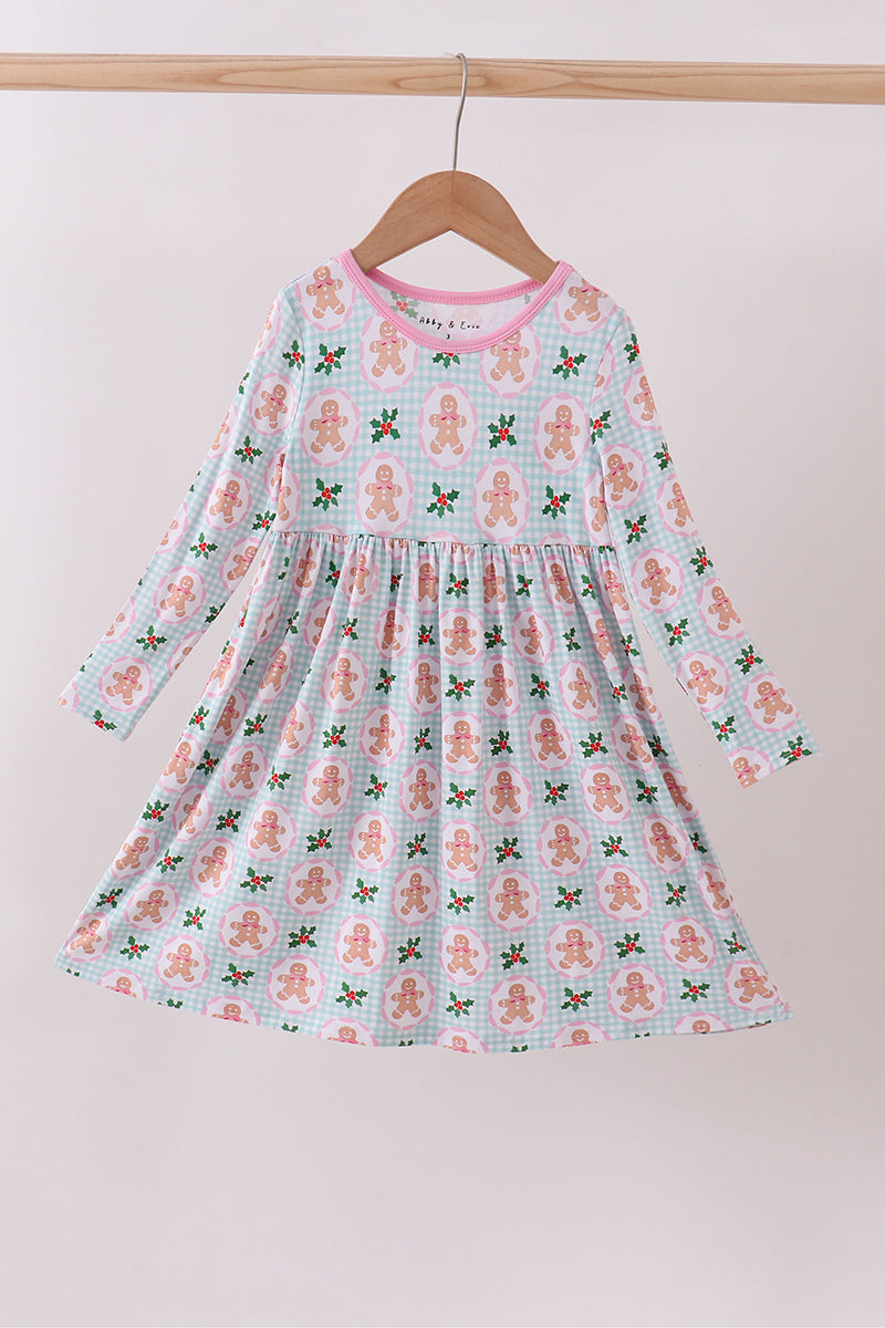 Pink christmas tree bamboo dress