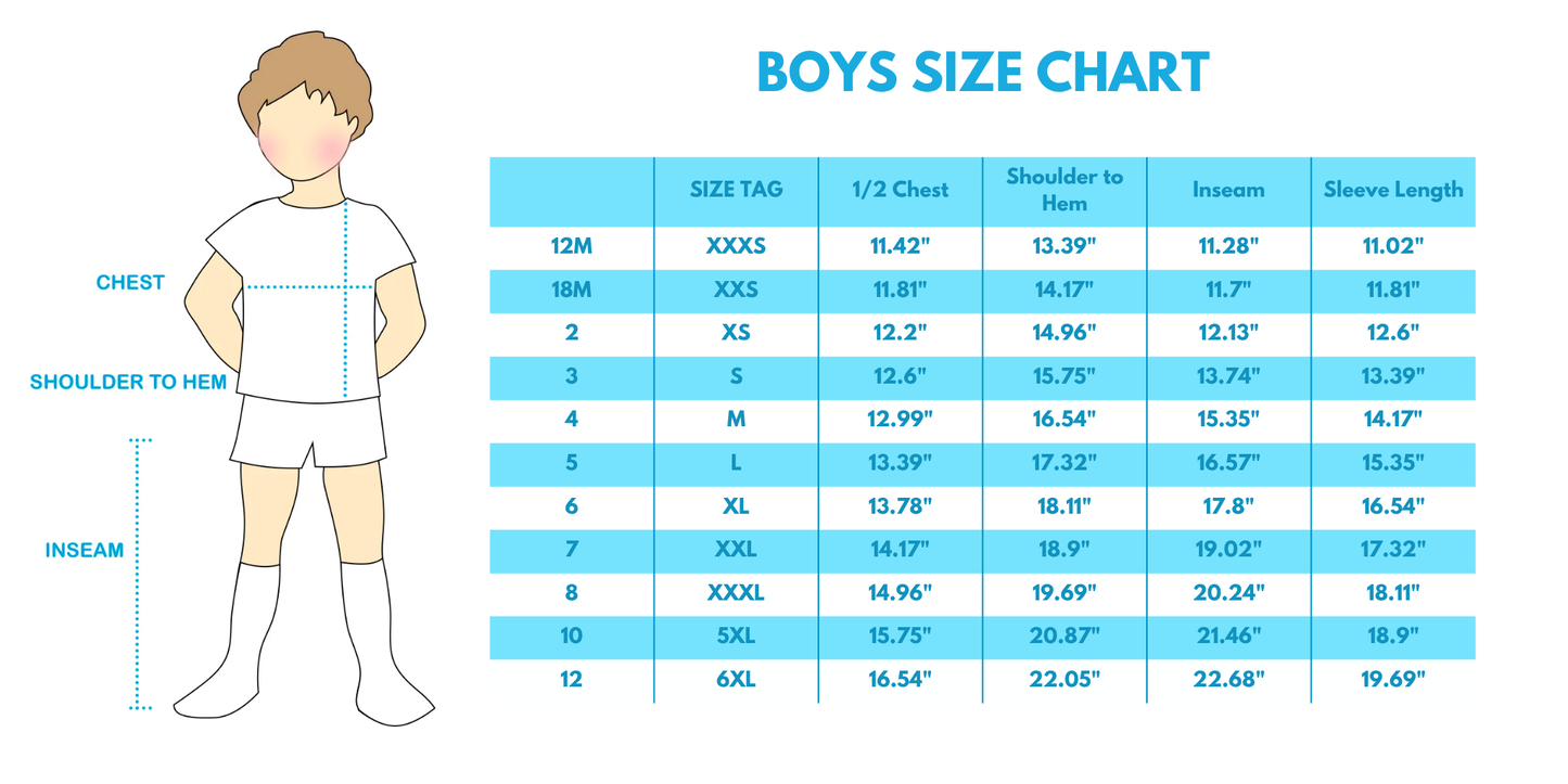 Blue nativity embroidery boy top