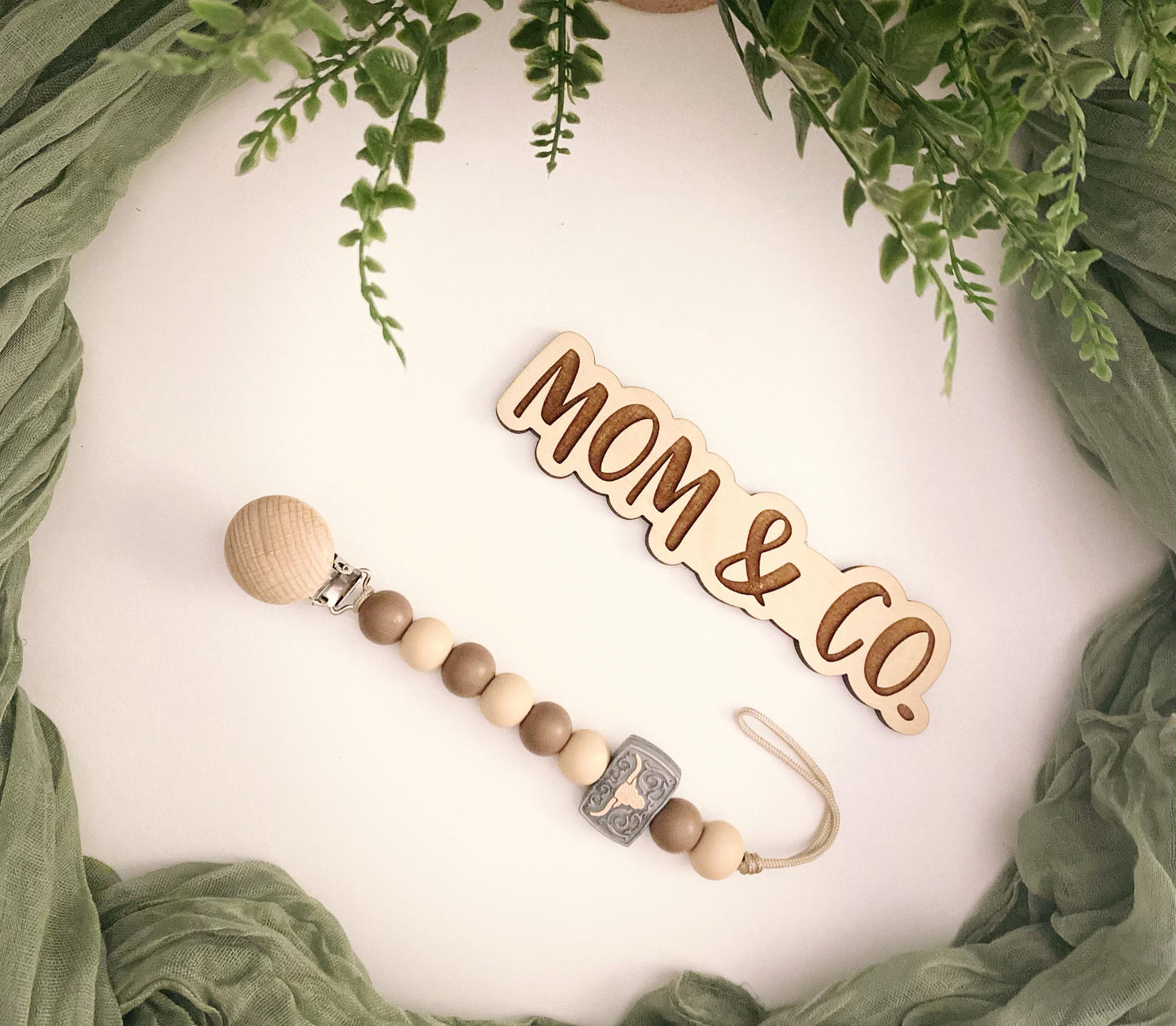 Belt Buckle Pacifier Clip