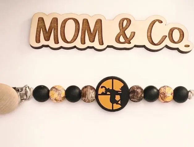 Deer Hunting Pacifier Clip