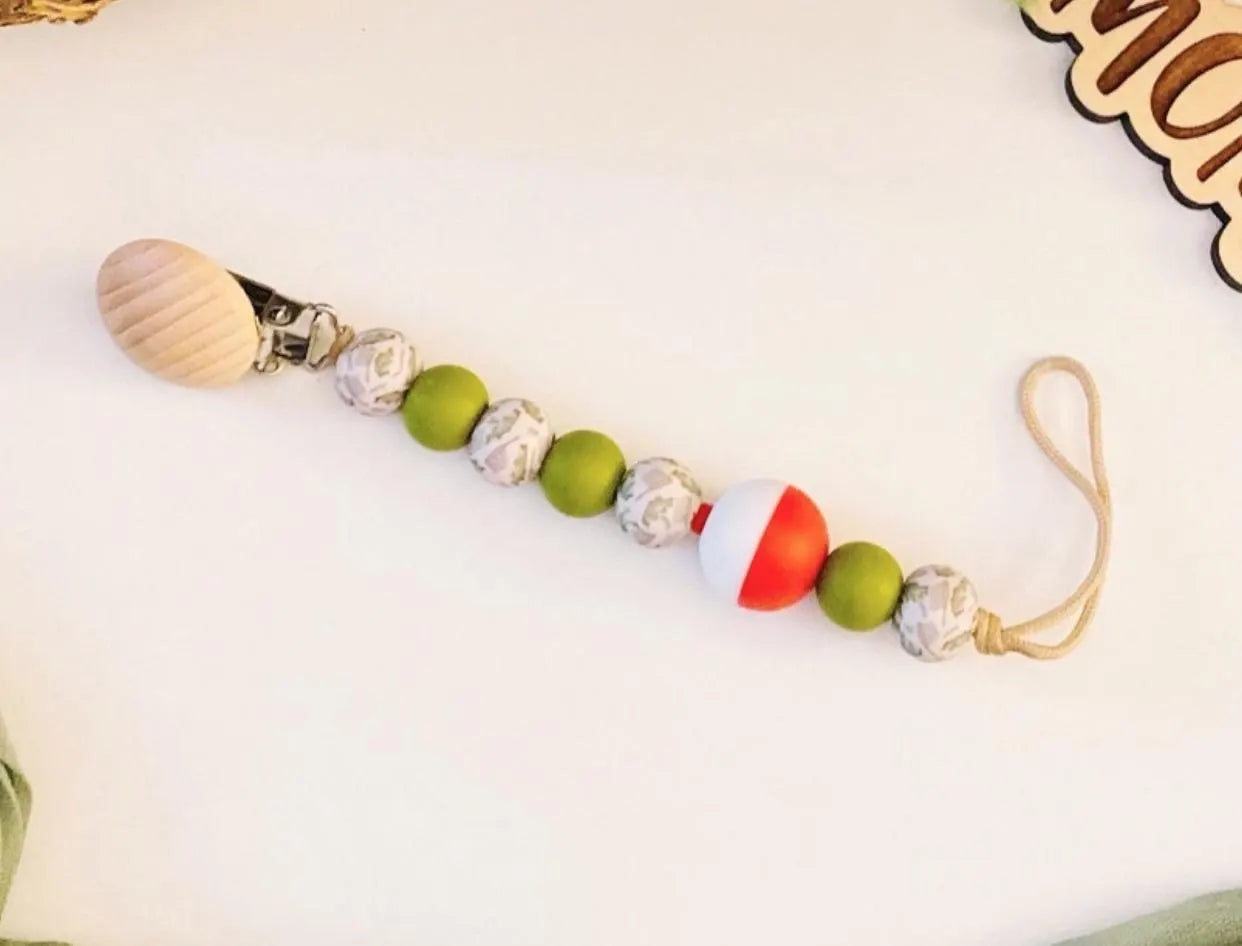 Fishing BOBBER Pacifier Clip