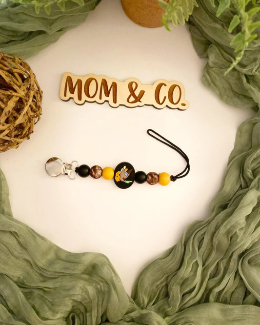 Hunting Dog Pacifier Clip