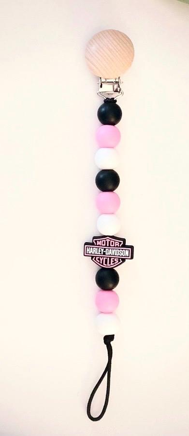 Harley Girl Pacifier Clip