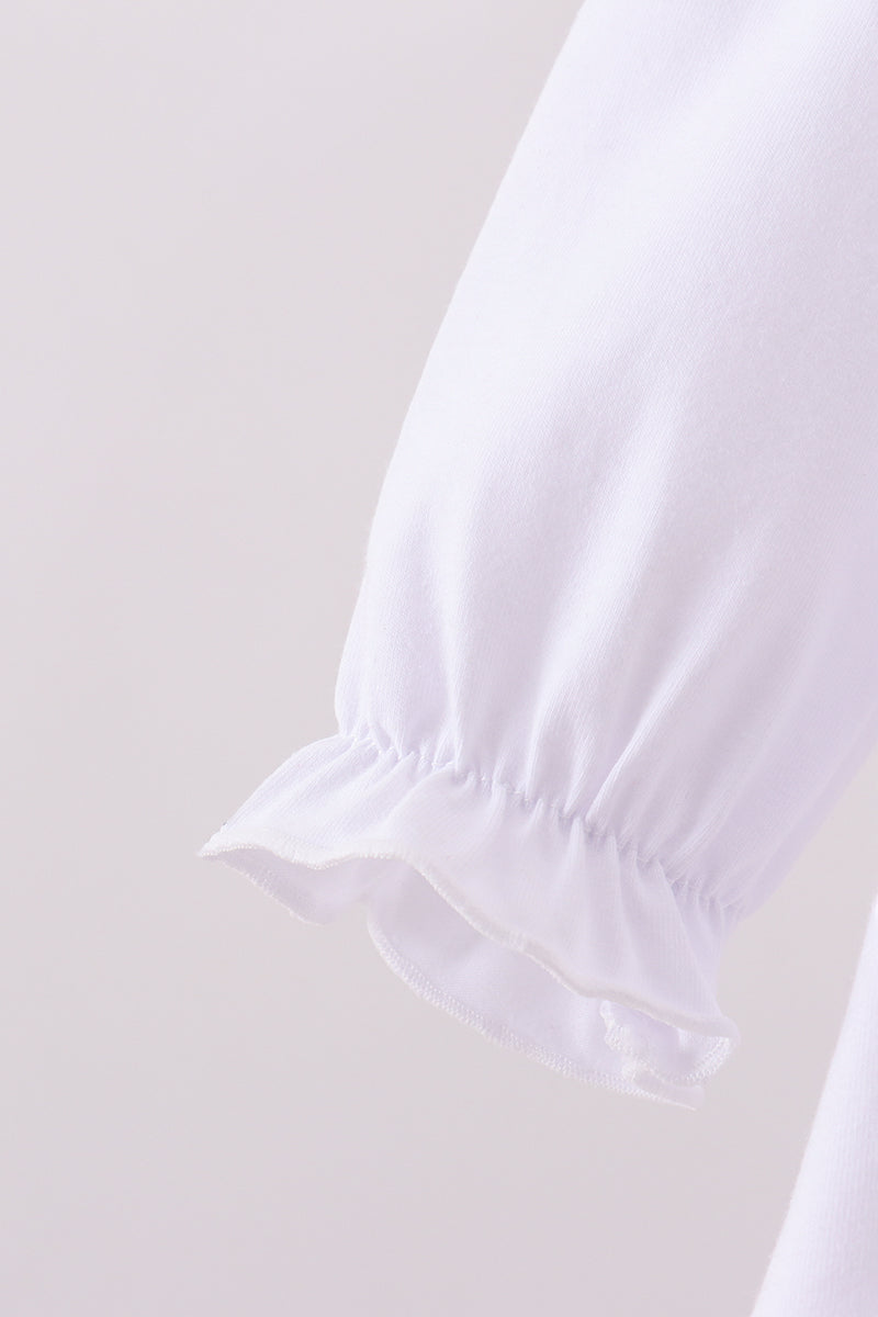 Pink christmas tree embroidery bloomer set