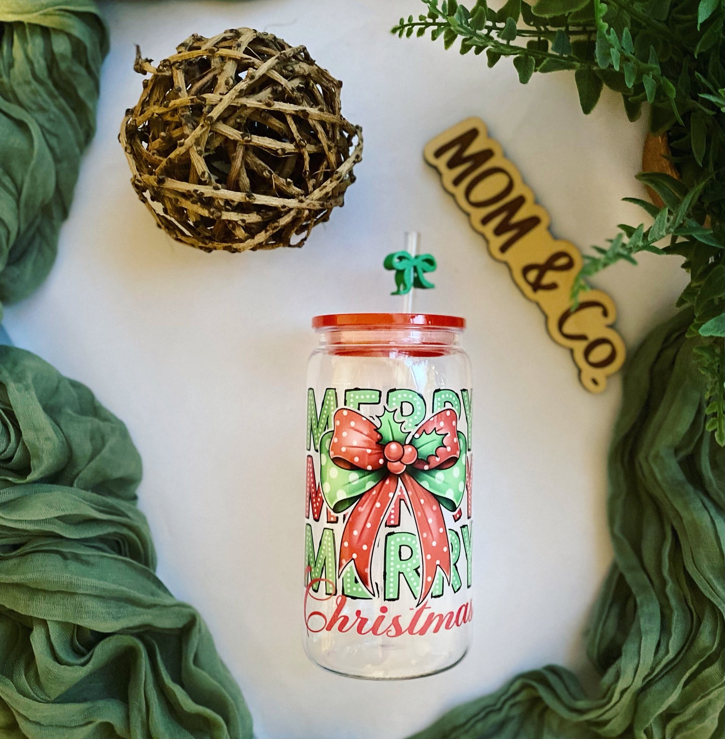 Merry Christmas Plastic Acrylic Cup