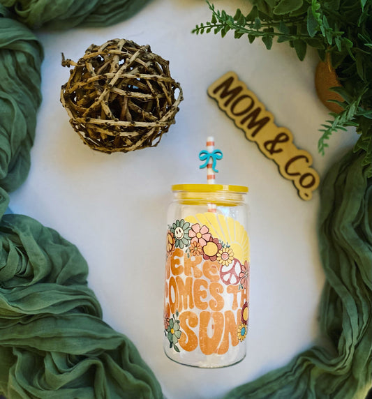 Here Comes The Sun Plastic Acrylic Cup