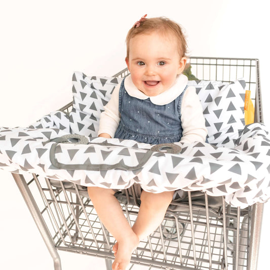 Baby Shopping Cart Cover | Triangles