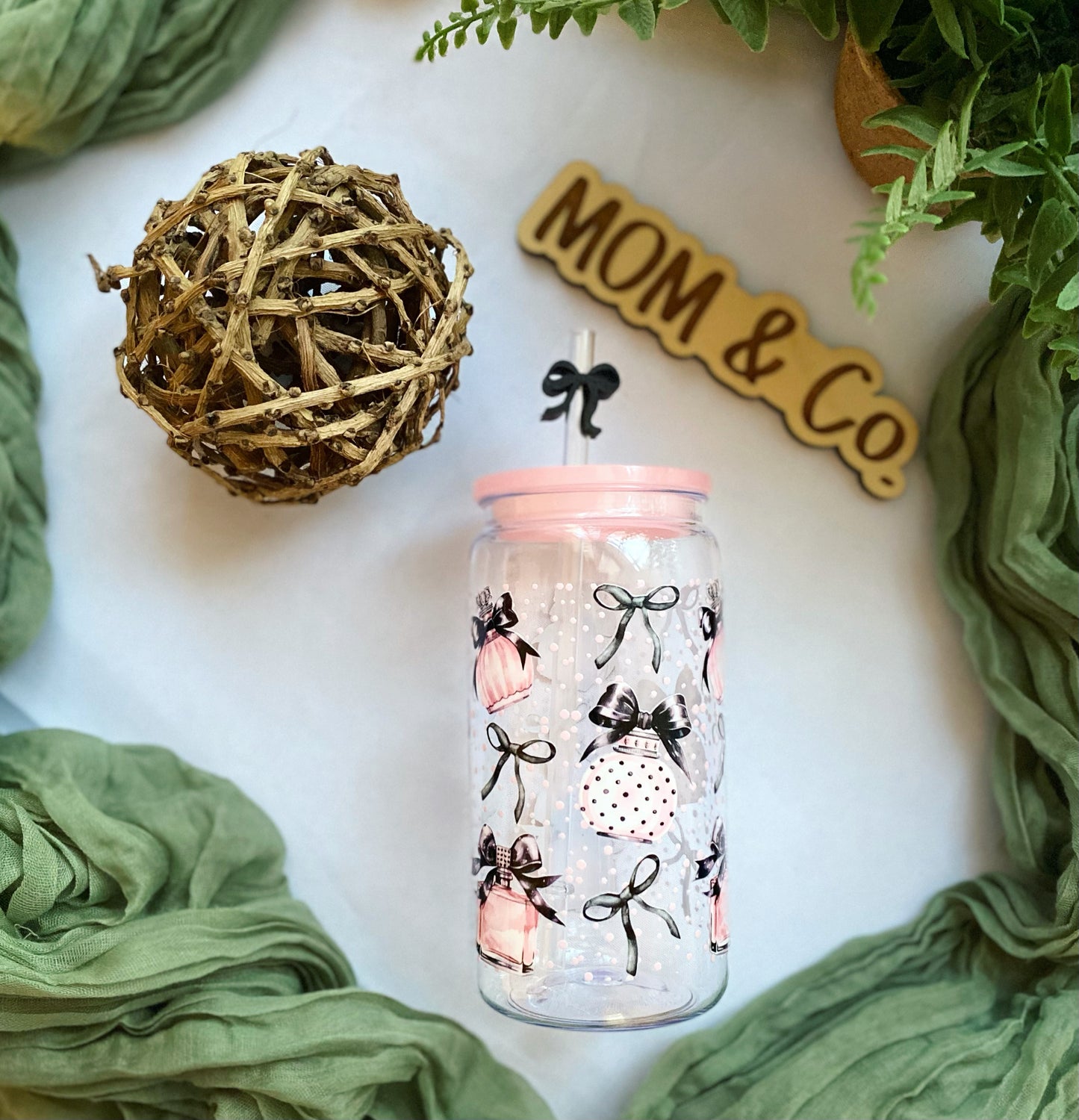 Perfume Girl Plastic Acrylic Cup