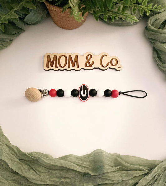 GA / Bulldawg Pacifier Clip