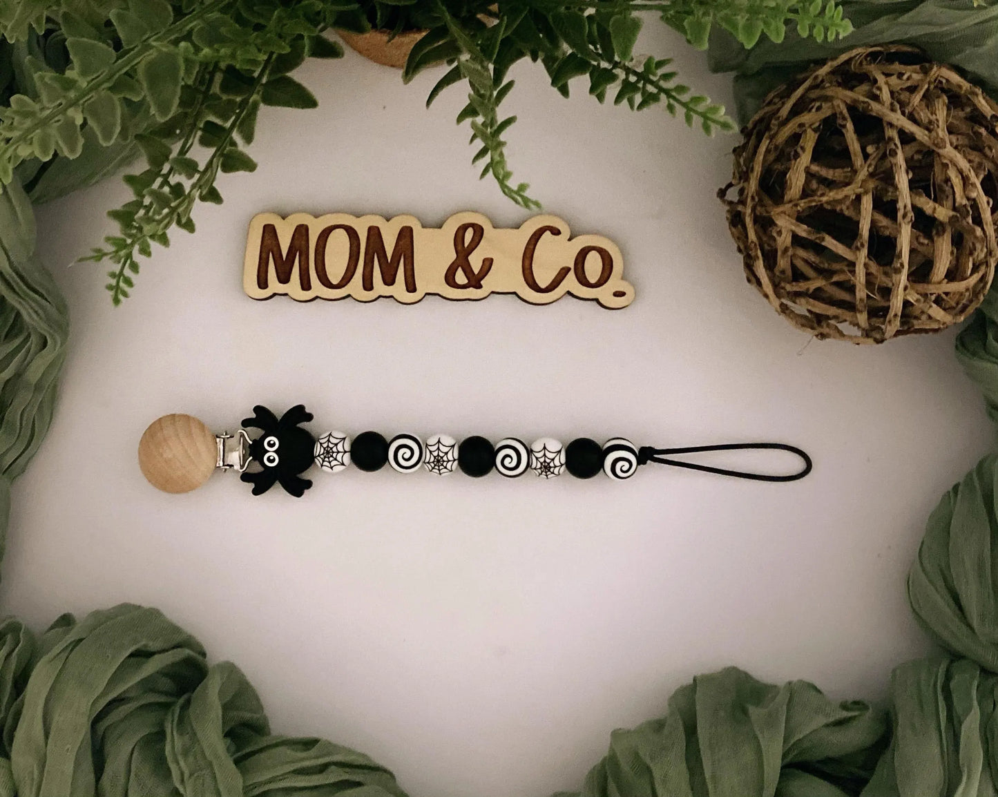 Spider Pacifier Clip