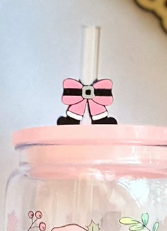 Pink Santa Claus Plastic Acrylic Cup