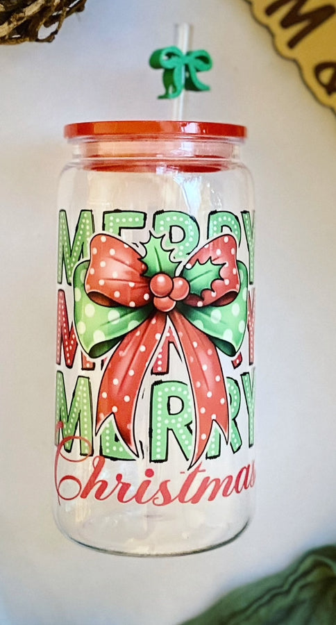 Merry Christmas Plastic Acrylic Cup