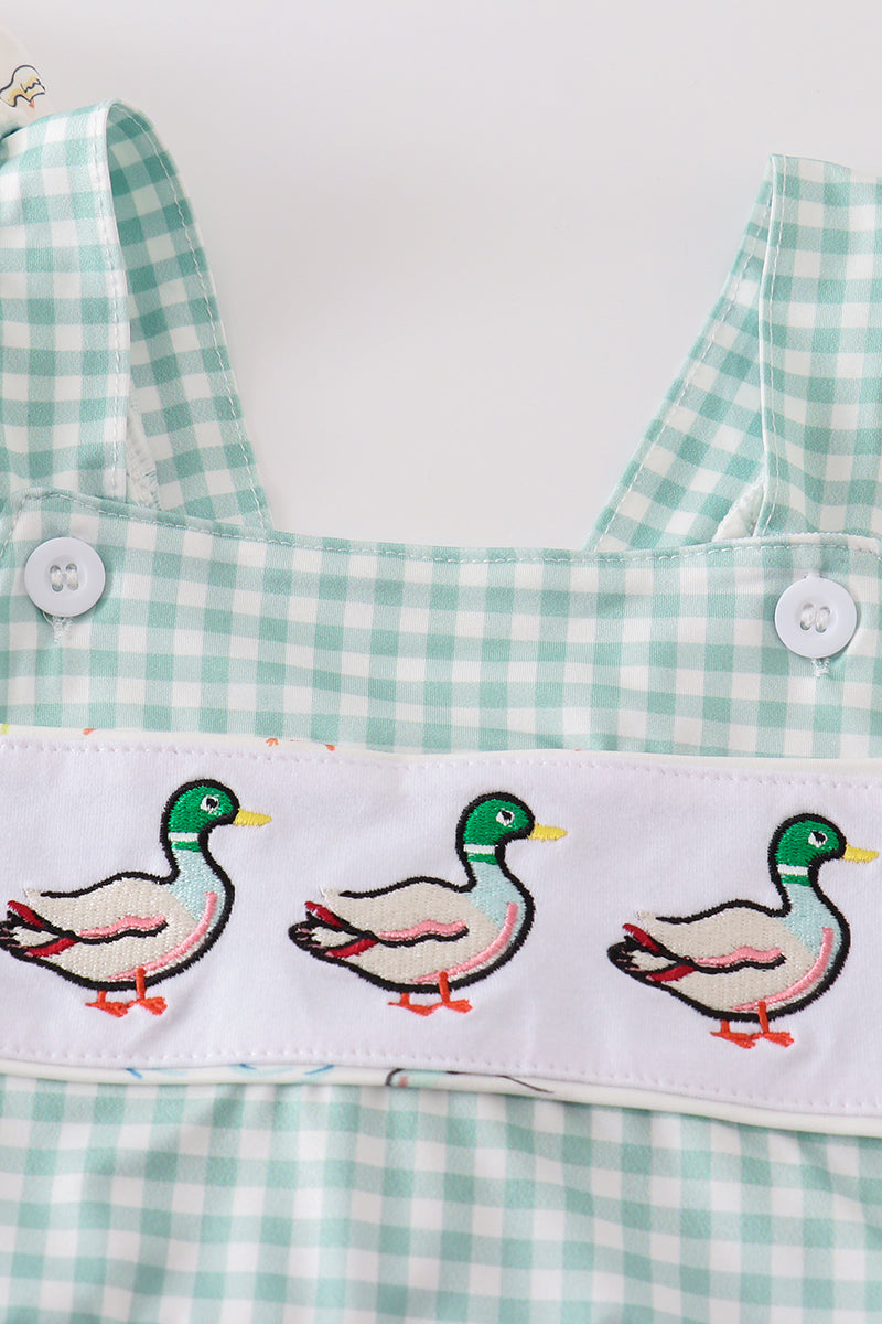 Sage duck girl swimsuit