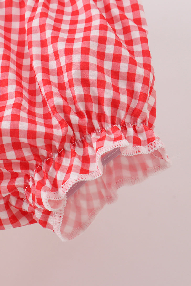 Beige reindeer sequin bloomer set