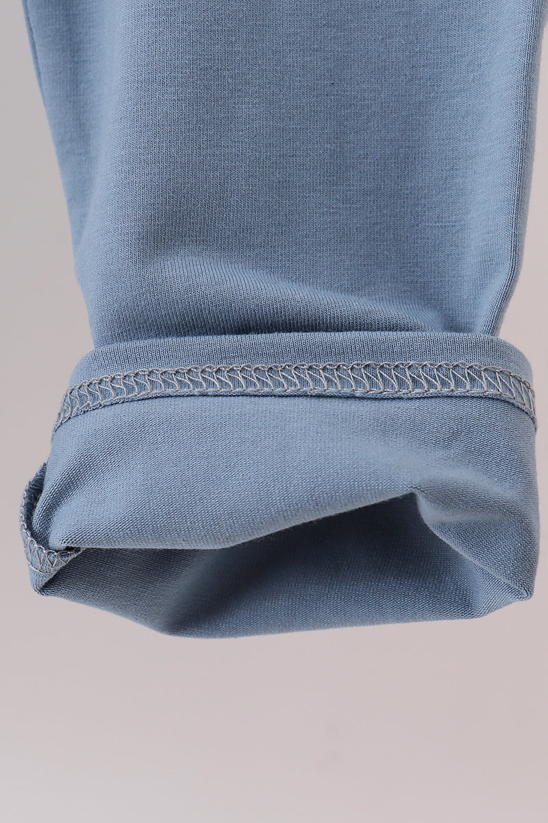 Blue christmas reindeer embroidery set