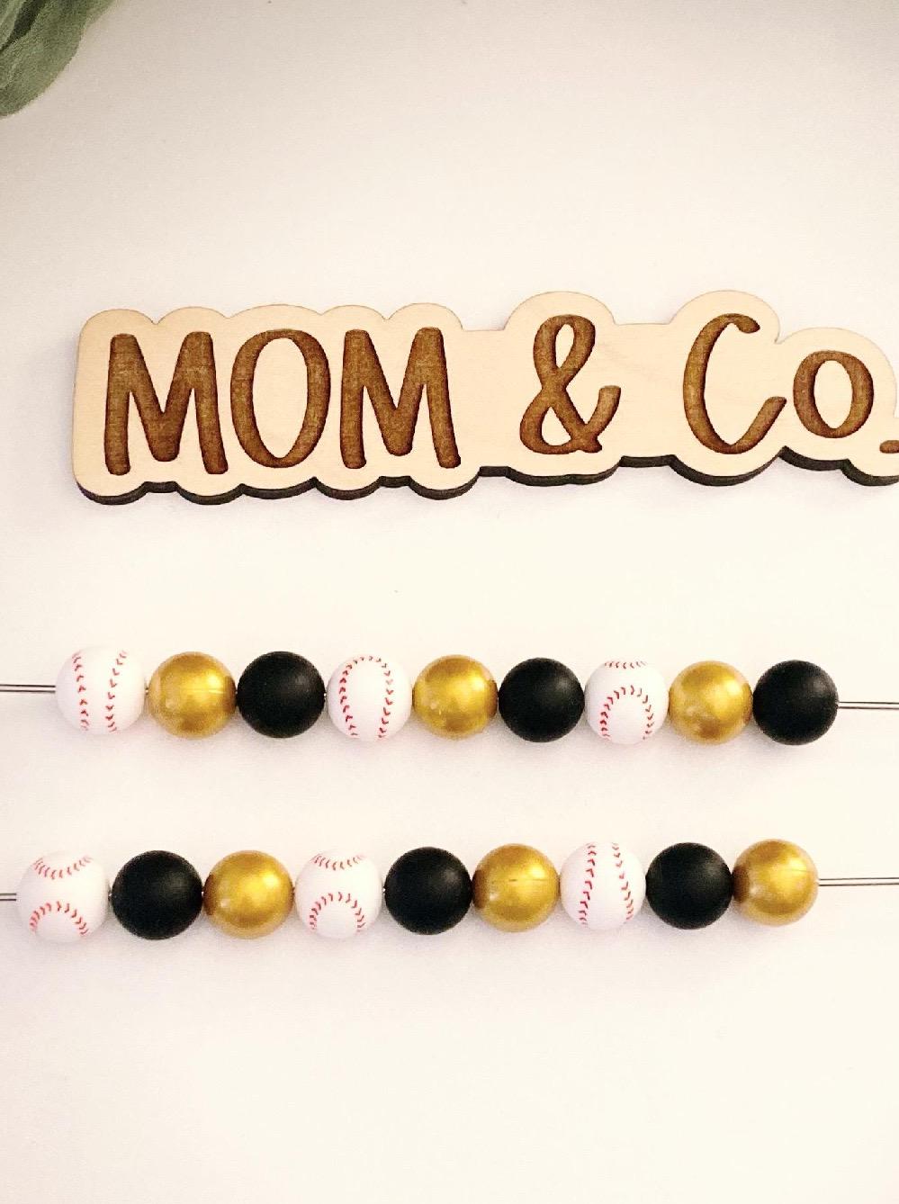 Baseball Pacifier Clip