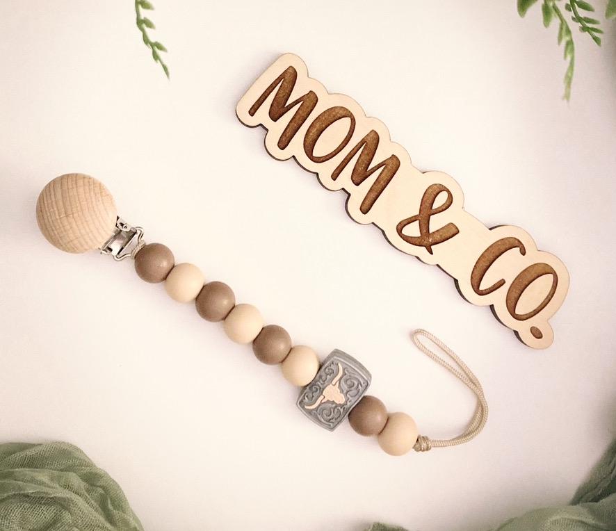 Belt Buckle Pacifier Clip