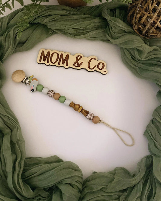 Mallard Duck Call Pacifier Clip