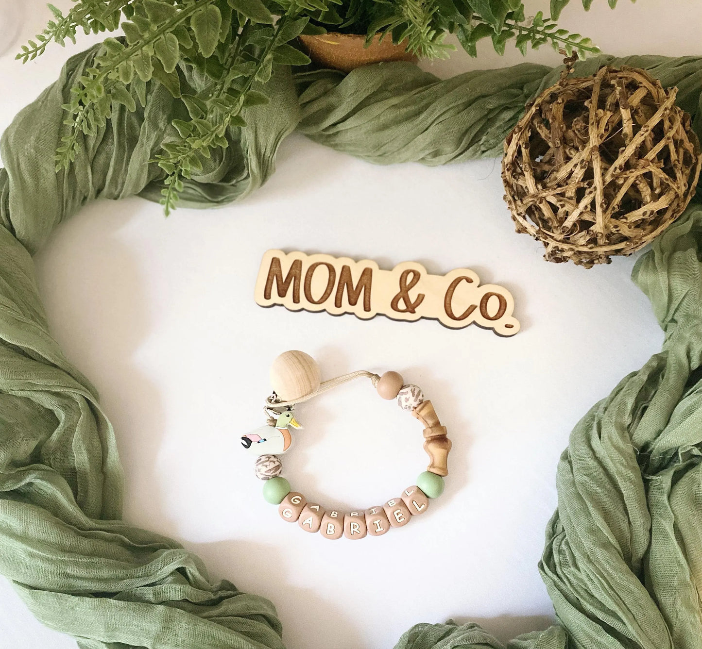 Duck Call Pacifier Clip