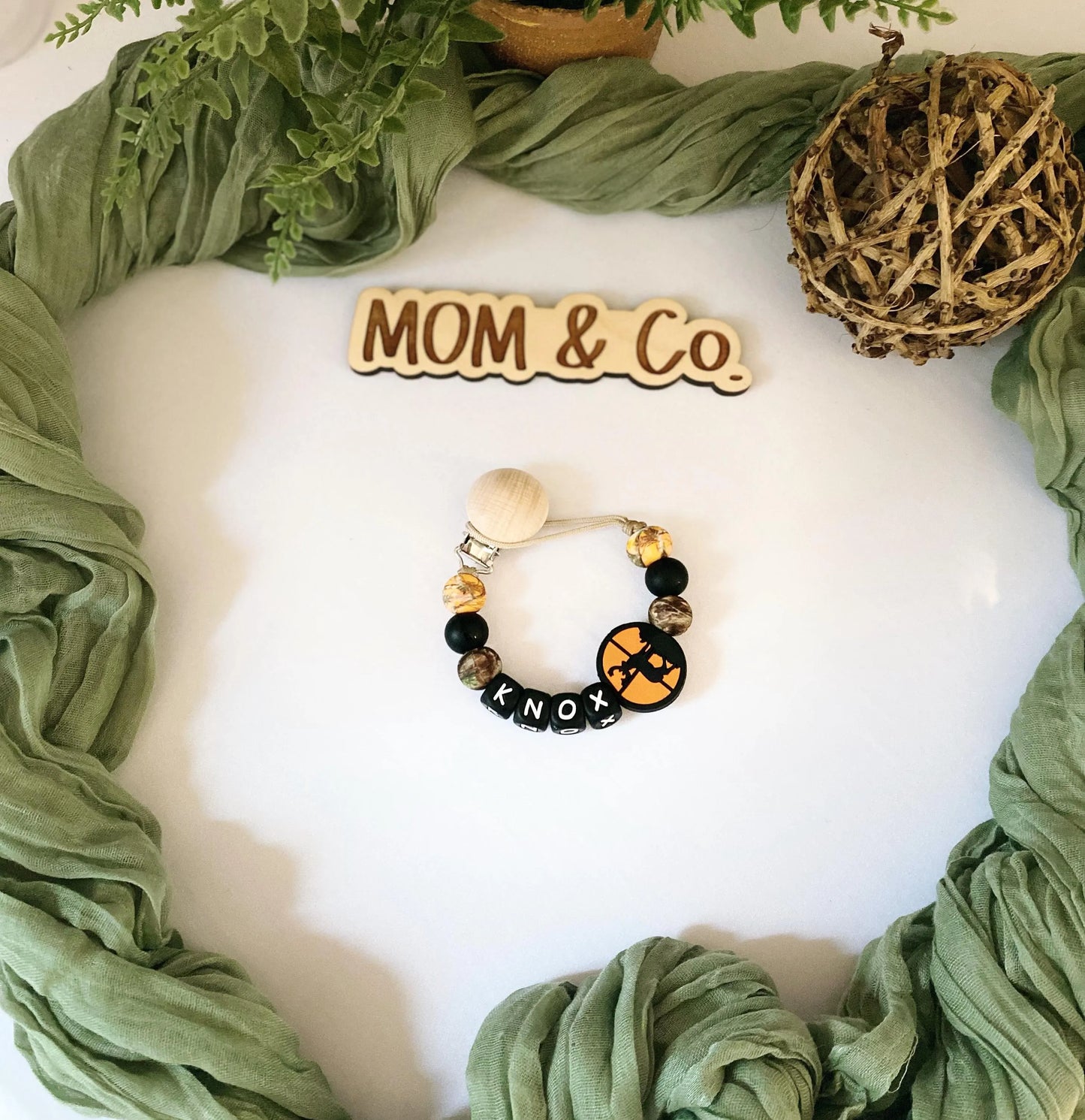 Deer Hunting Pacifier Clip