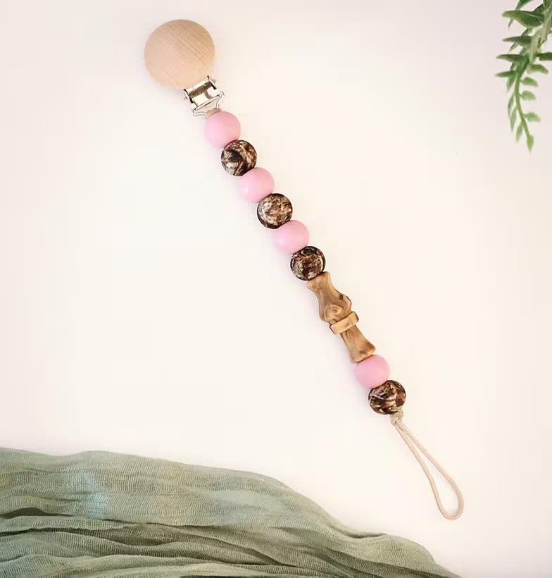 Duck Call Gril Pacifier Clip