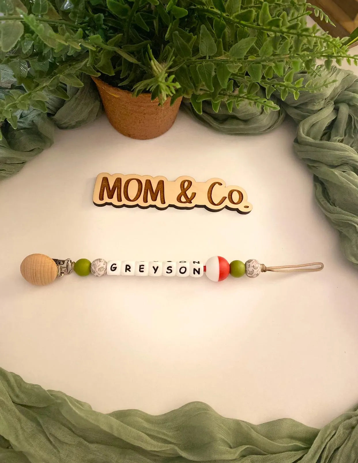 Fishing BOBBER Pacifier Clip