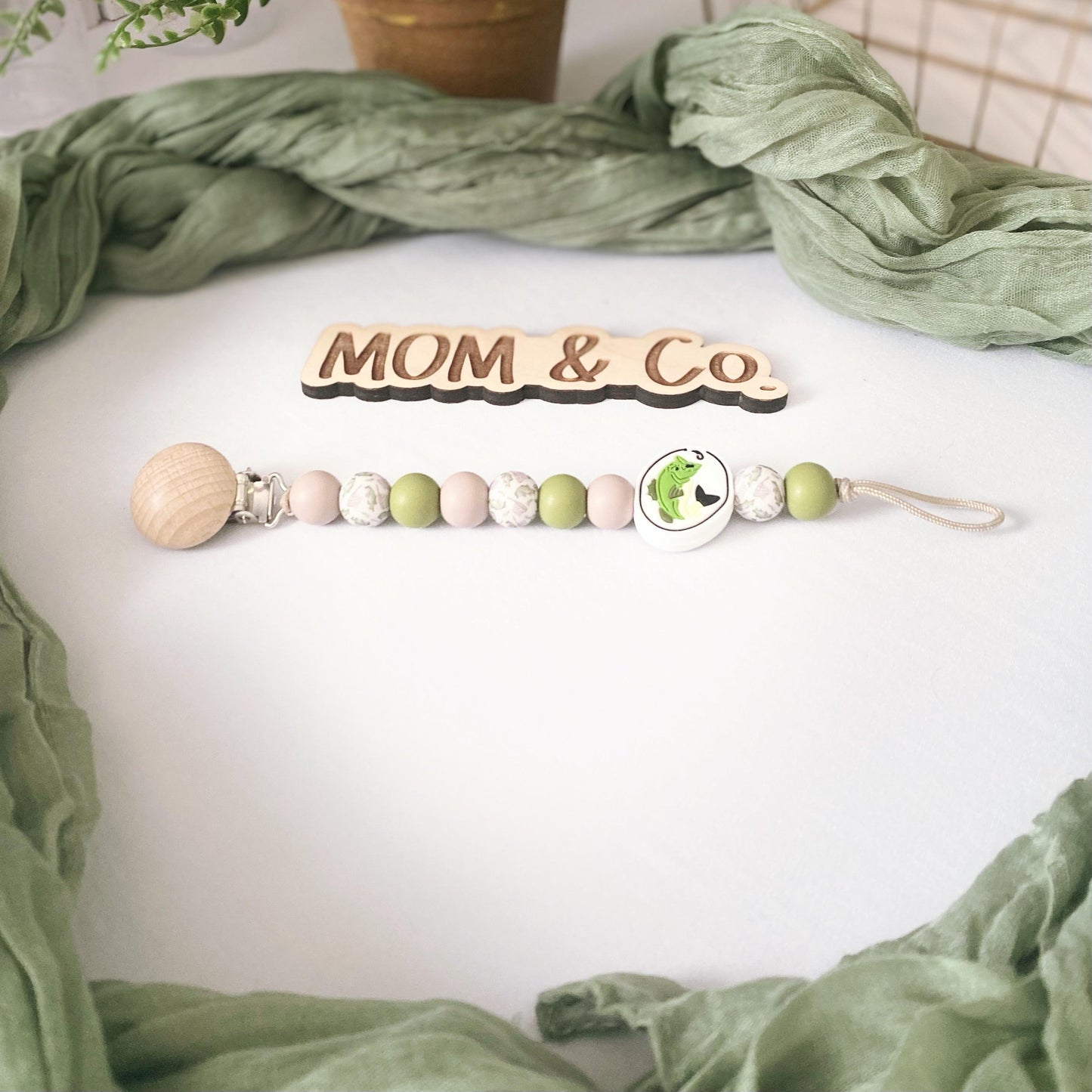 Gone Fishing Pacifier Clip