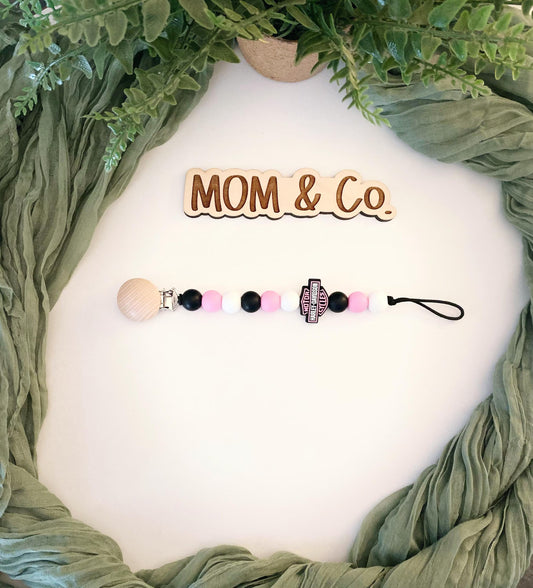 Harley Girl Pacifier Clip