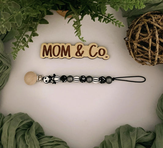 Jack Skeleton 2 Pacifier Clip