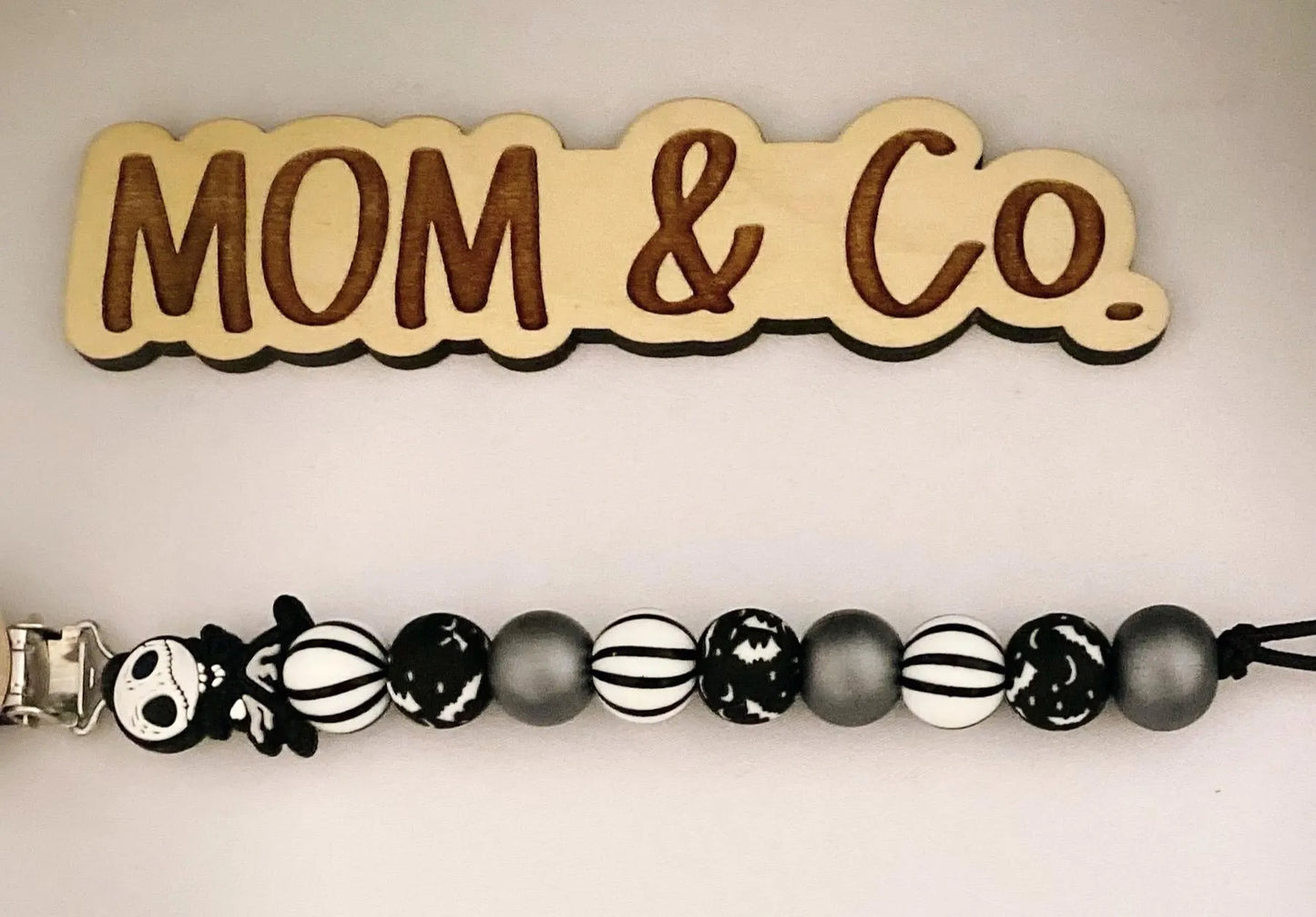 Jack Skeleton 2 Pacifier Clip
