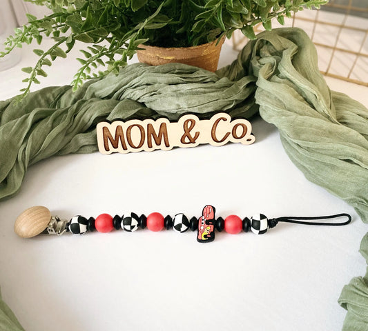 Lighting McQueen Pacifier Clip