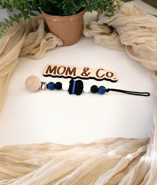 Police Pacifier Clip