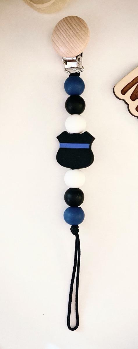 Police Pacifier Clip