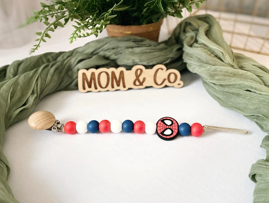 Spidey Pacifier Clip