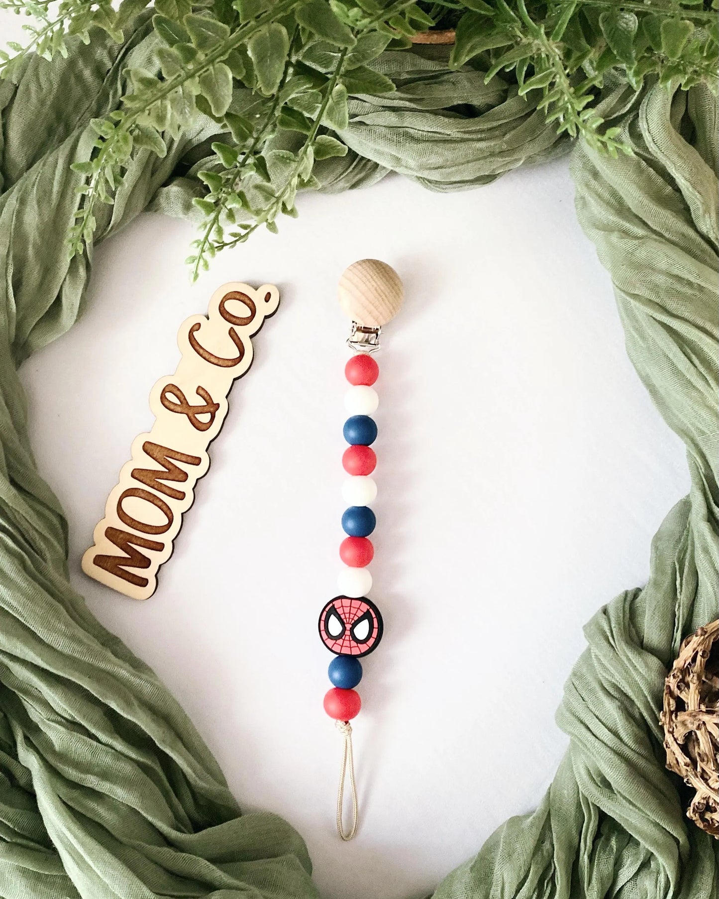 Spidey Pacifier Clip